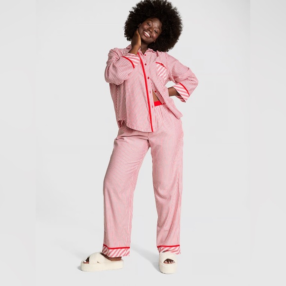 FLANNEL LONG PAJAMA SET - Picture 1 of 4